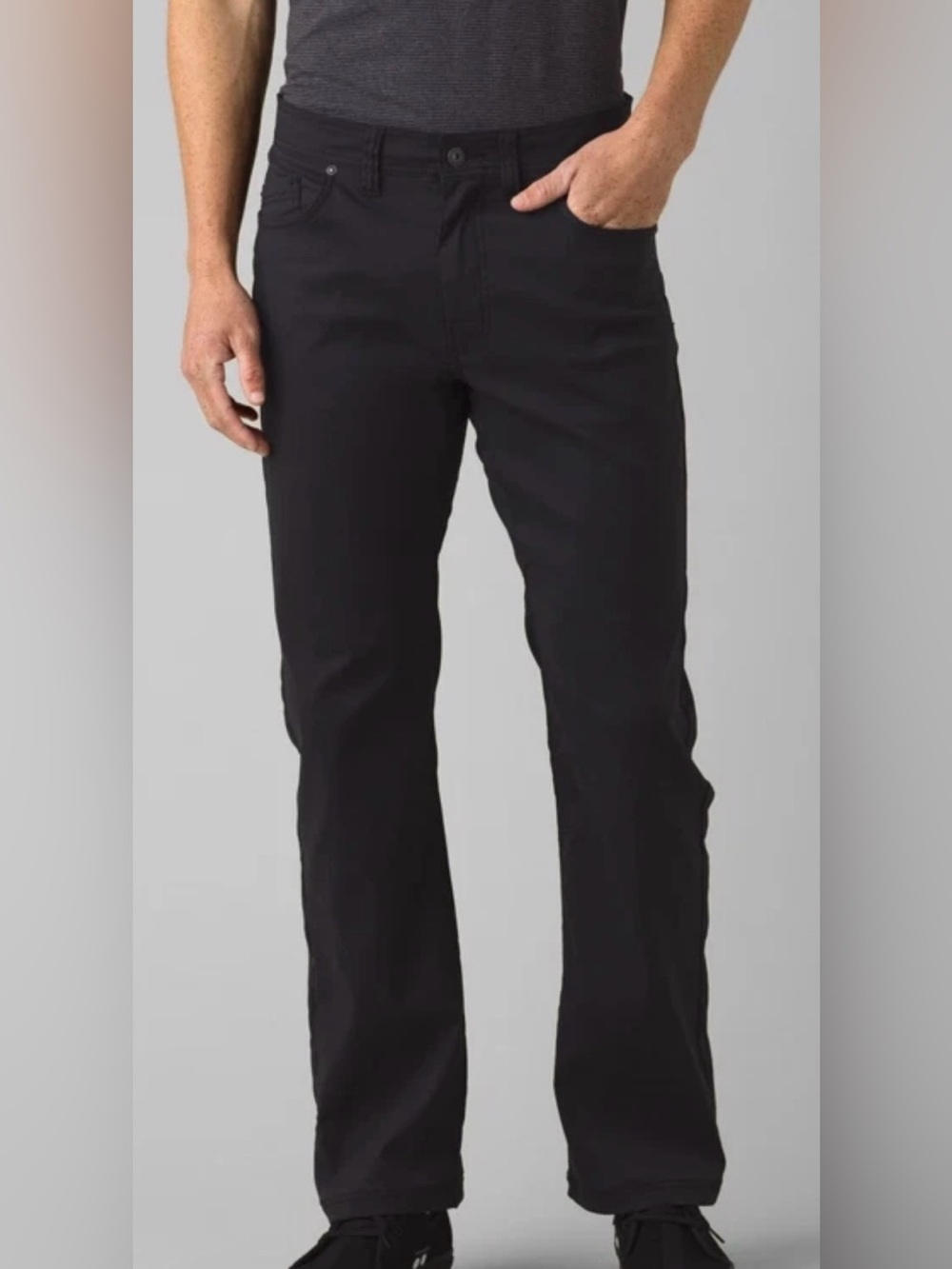 NEW prAna BLACK BRION SLIM FIT PERFORMANCE PANT II SZ 40/30